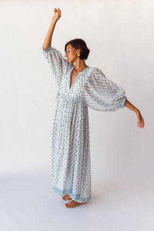 Kyra Maxi Dress ~  Azure