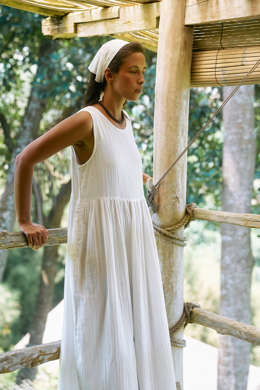Nadi Dress ~ White