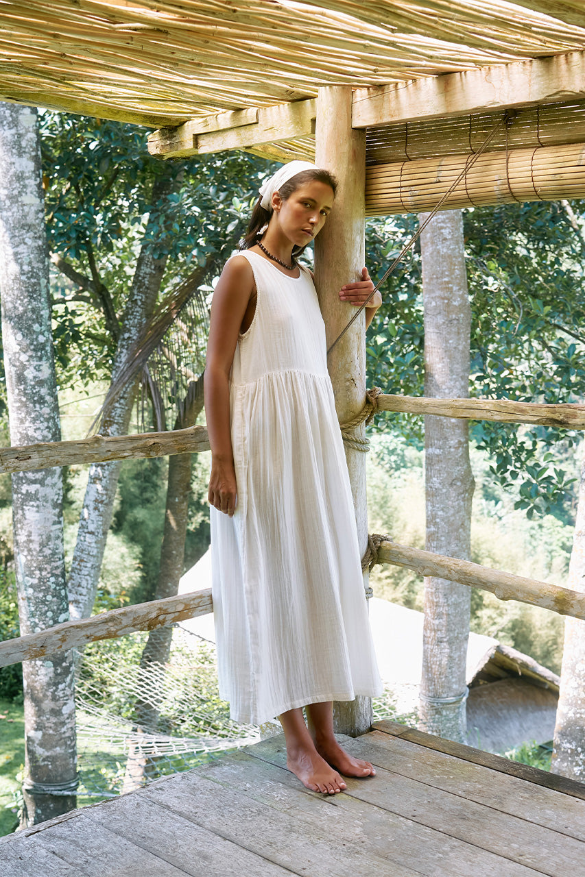 Nadi Dress ~ White