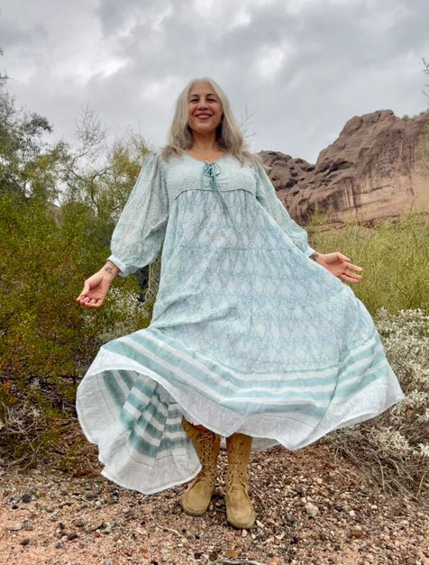 Jasmine Maxi Dress - Sea Mist