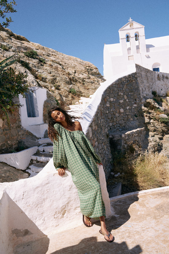 Zahra Midi Dress ~ Fern