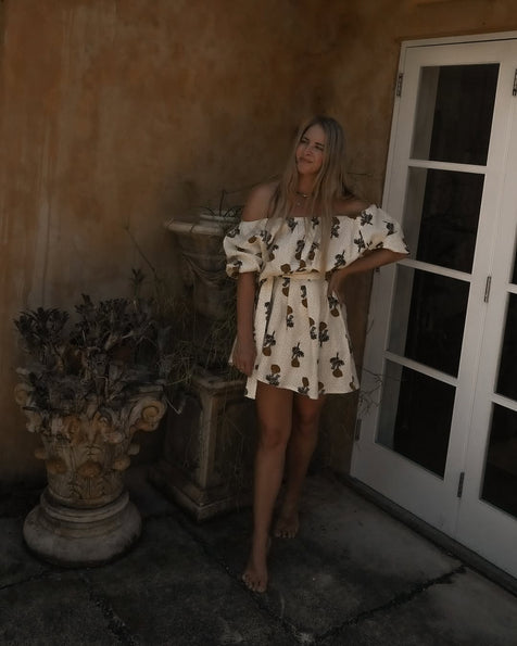 Dahlia Mini Dress ~ Marigold